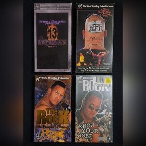 Vintage 90s Wrestling VHS Videos Lot